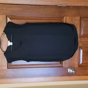 Black and lace tank top